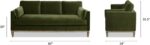84" Modern Farmhouse Performance Velvet Living Room Sofa Couch - Image 2