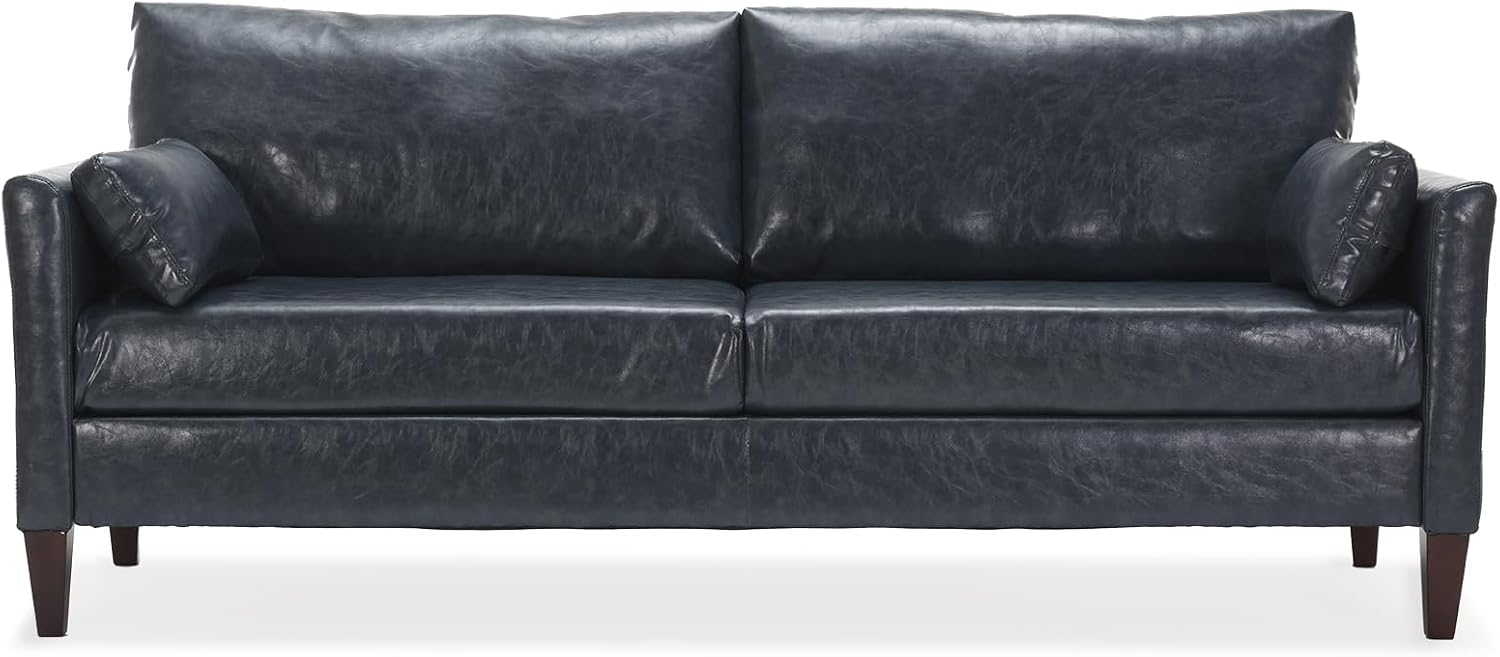 61rv5SAZaEL._AC_SL1500_.jpg 78 Inch Faux Leather Sofa Comfy Couch with Padded Cushions for Living Room - Image 1