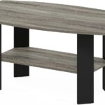 Simple Design Coffee Table, French Oak Grey/Black