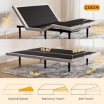 Electric Queen Adjustable Bed Frame with Wireless Remote, Head Foot Incline, USB, Underbed Light - Heavy Duty Platform, Easy Assembly, Zero Gravity - Bedframe Basic with Quiet Motor - Image 2