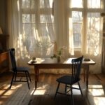 Wooden Windsor Dining Chairs Set of 2 Wood Dining Room Chair Black Spindle Side Kitchen Room Country Farmhouse Chairs - Image 2