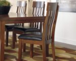Rake Back 19" Dining Room Chair 2 Count, Medium Brown - Image 2