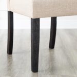 Solid Wood Tufted  Dining Chairs, Set of 2, Tan - Image 2