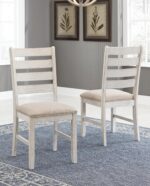 Modern Farmhouse Dining Room Chair, 2 Count, Whitewash - Image 2